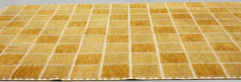 Barbro Nilsson, matto, "Gyllenrutan", knotted pile in relief, ca 381,5 x 259,5-269 cm, signed AB MMF BN.