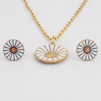 Georg Jensen, "Daisy" örhängen med collier.