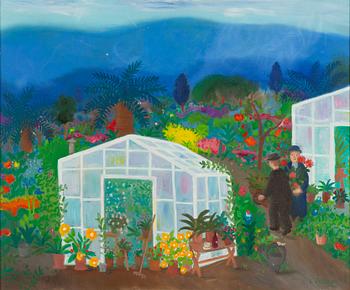 Lennart Jirlow, By the greenhouse.