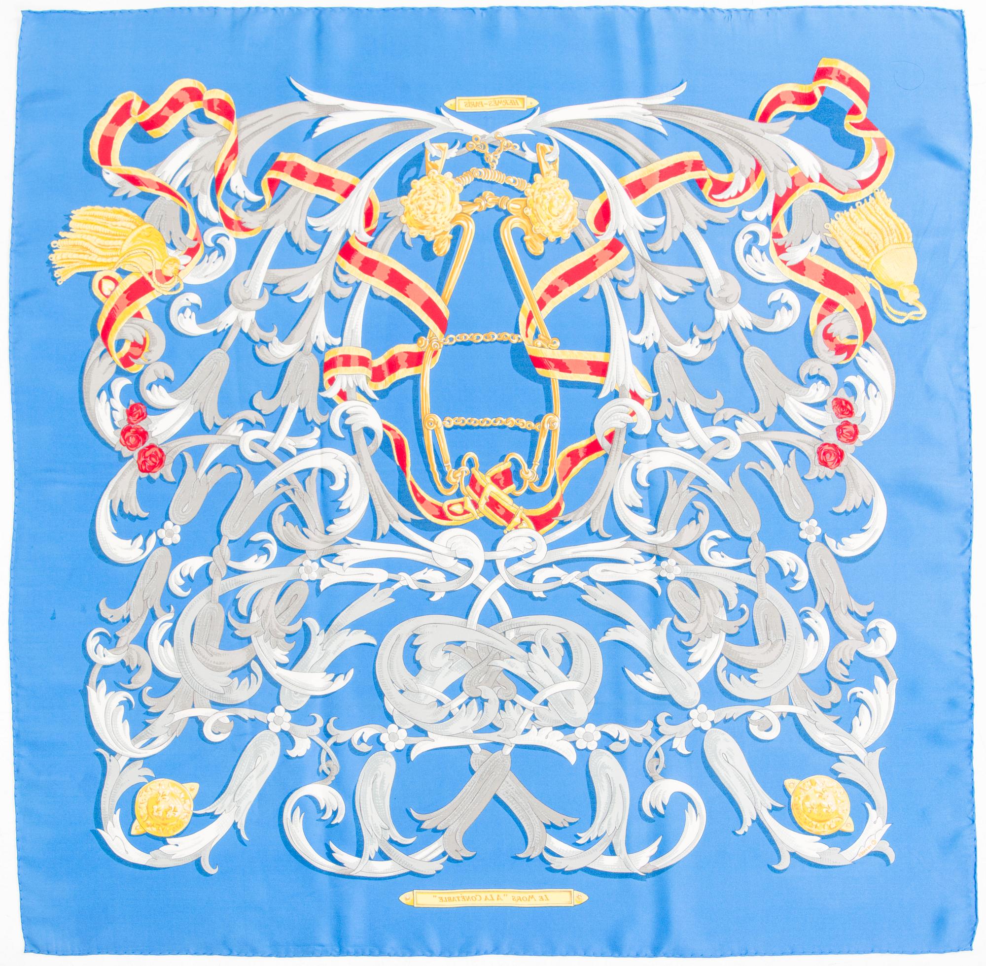 Hermès, scarf, "Le Mors A La Conétable".