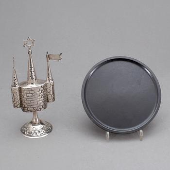 BESAMIN SAMT ASKFAT. Silver. Bl a GAB Stockholm 1959.