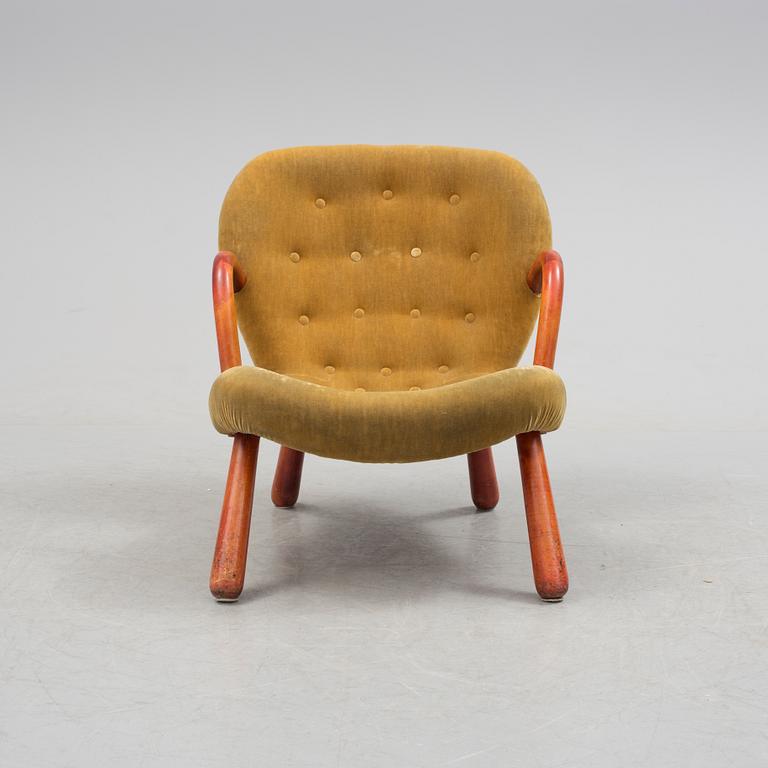 PHILIP ARCTANDER, tillskriven. Fåtölj, "Clam Chair" / "Muslinge", 1940/50-tal.