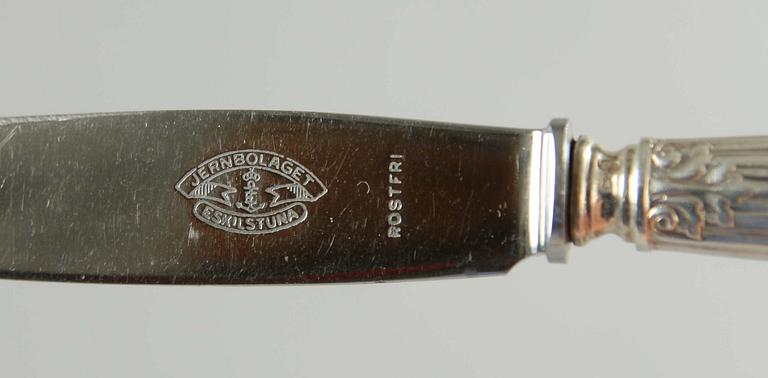 BESTICKUPPSÄTTNING, silver, "Louis XVI", CG Hallberg, 120 delar, 1911.