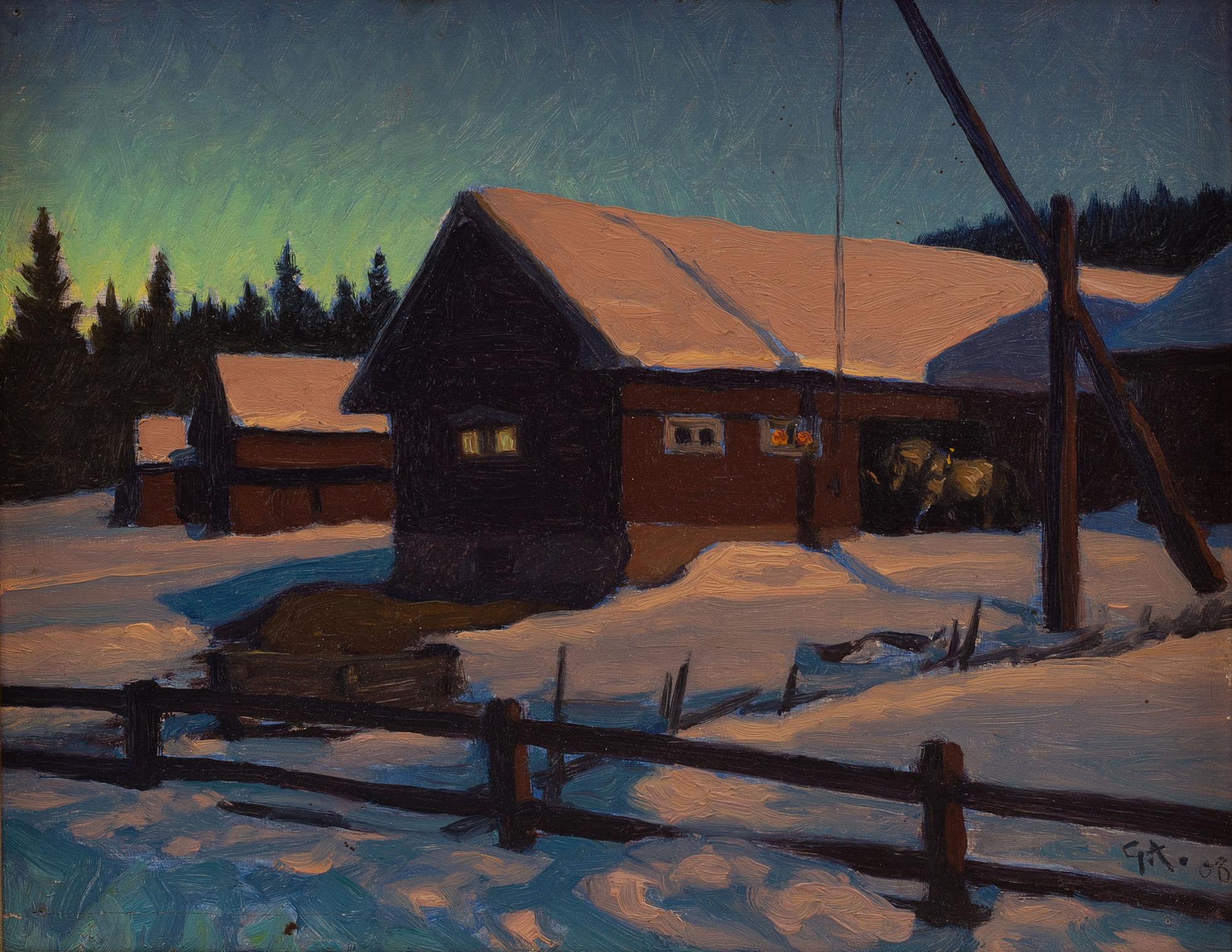 Gustaf Ankarcrona, oil on panel, signed and dated -08.