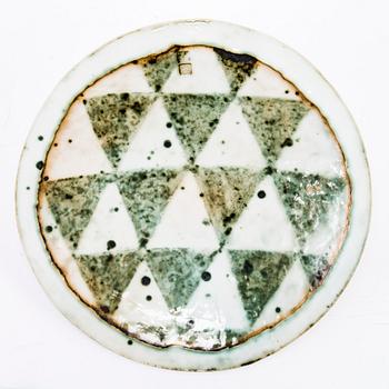 Kati Tuominen-Niittylä, a large ceramic dish, monogram signed.