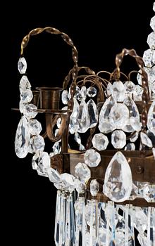 LJUSKRONA, sengustaviansk stil, 1900-tal. Höjd: ca 73 cm.