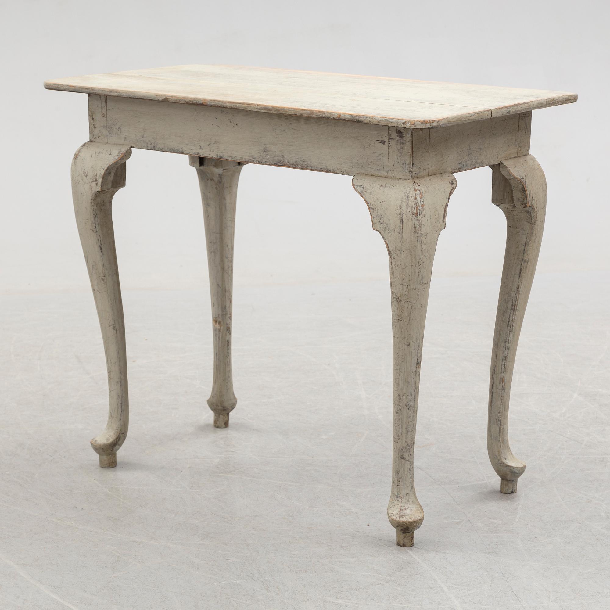 An 18th century painted rococo table.