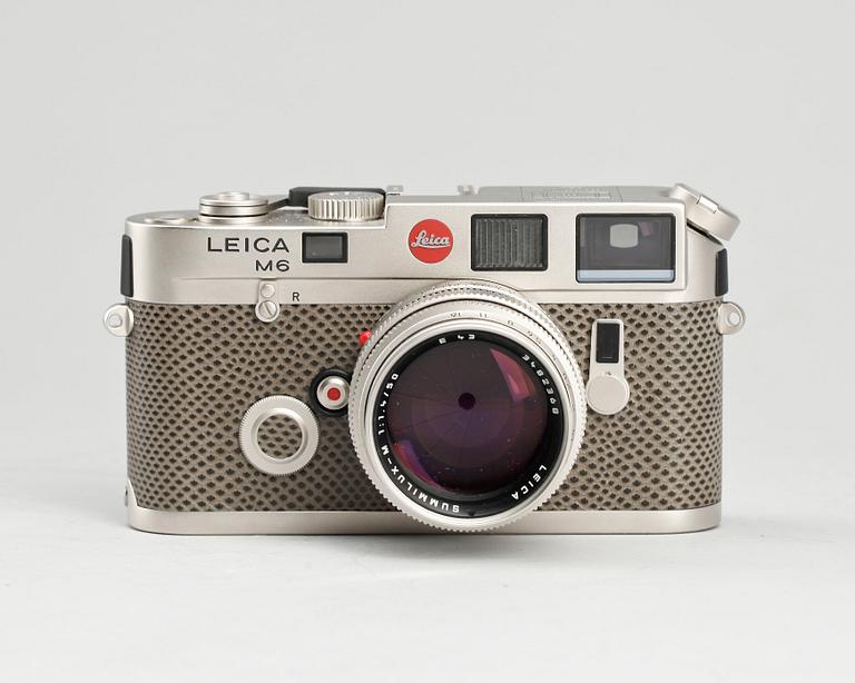 KAMERA, Leica M6, Platinum 150 Jahre Edition, nr 1757448, numrerad upplaga varav denna 1048/1250, Tyskland 1989.