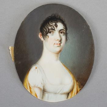 ANDERS GUSTAF ANDERSSON, Miniatyr, signerad och daterad 1807. Gouache på ben.