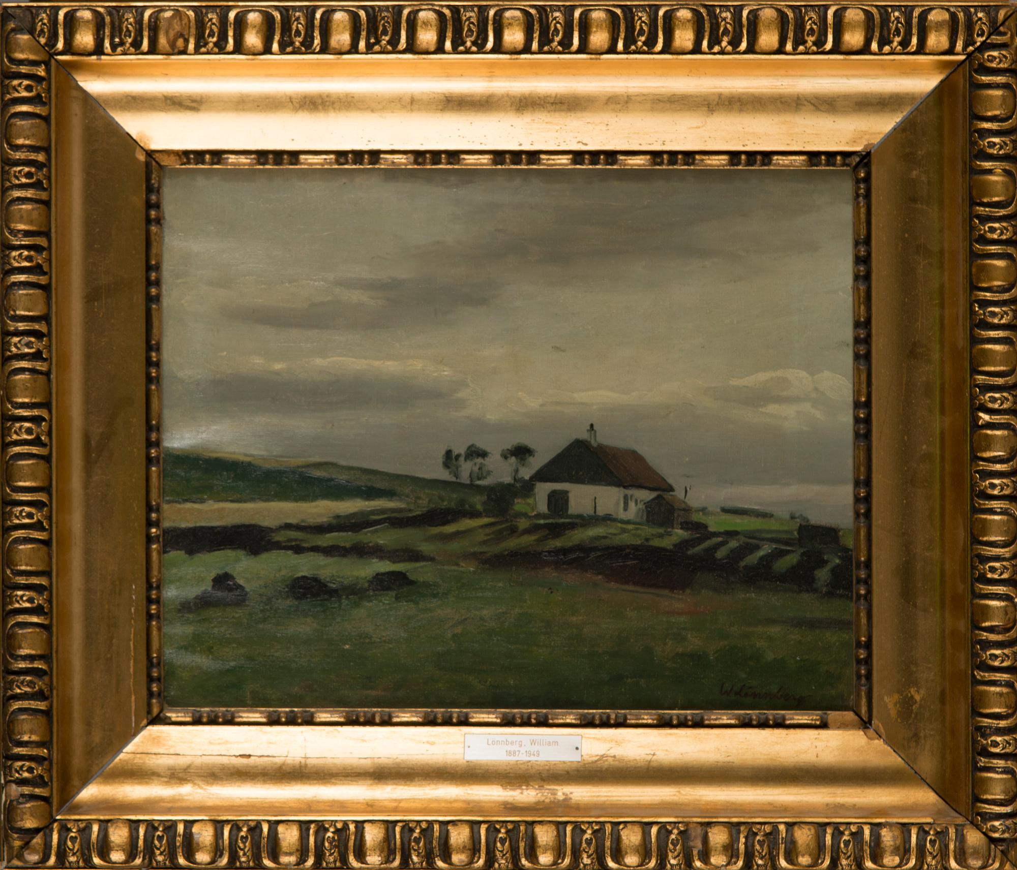 William Lönnberg, olja på duk, signerad.