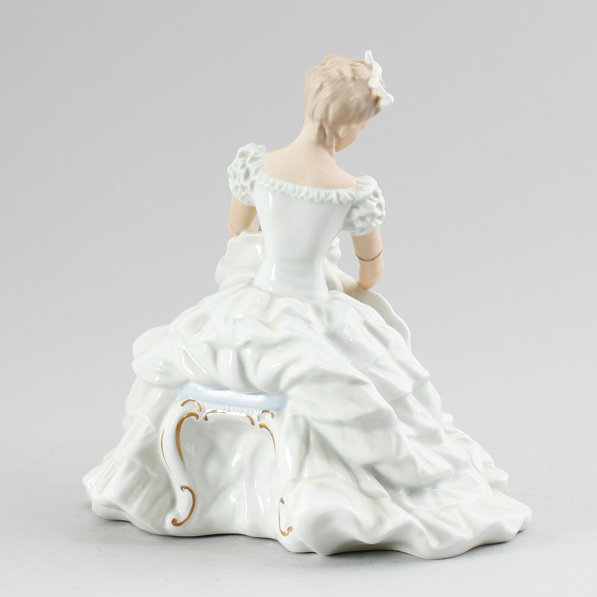 FIGUR, porslin, Wallendorf, 1900-talets mitt.