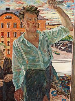 35. Karl Dahlqvist, Self-portrait.