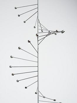 Poul Kjaerholm, a "PK 101" chandelier for E Kold Christensen, Denmark post 1956.