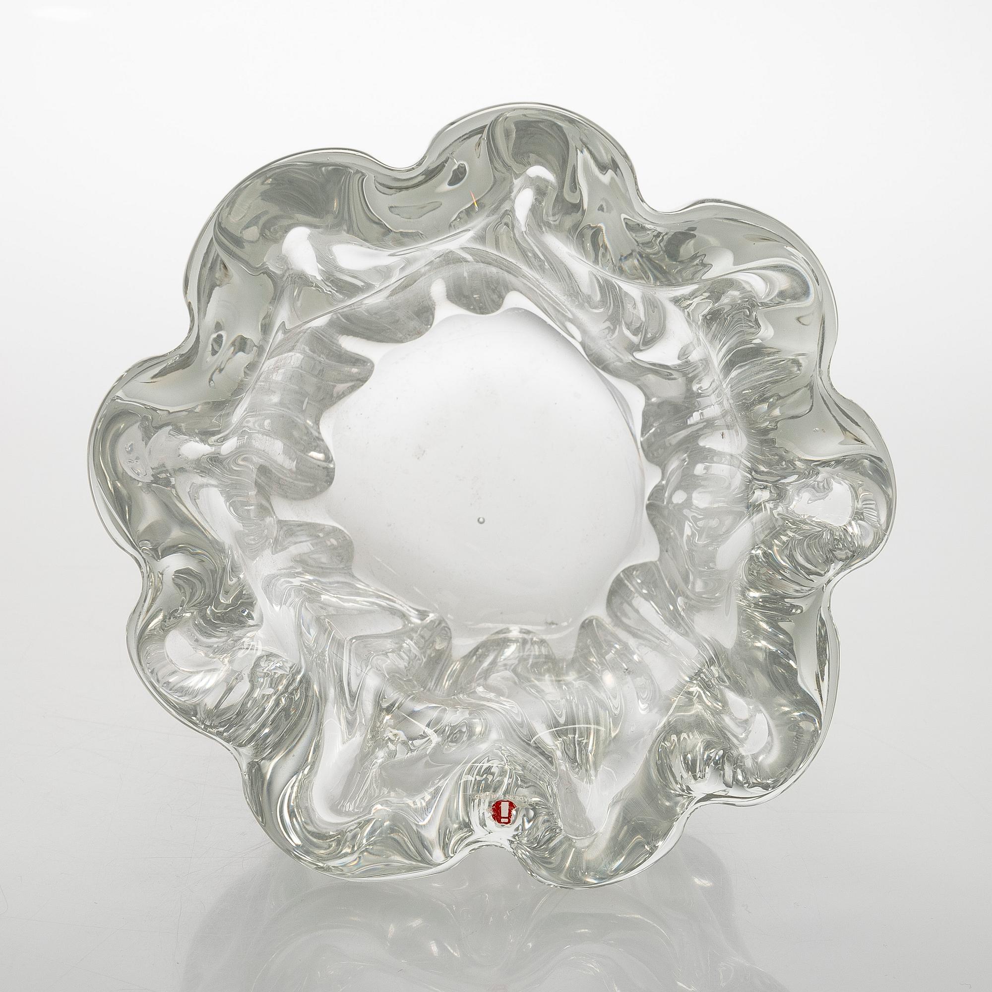 Tapio Wirkkala, maljakko, "Kalvolan kanto", signeerattu Tapio Wirkkala 80/1985.