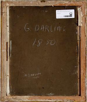 OKÄND KONSTNÄR, olja på pannå, sign G. Darling o dat 1850 á tergo. England.