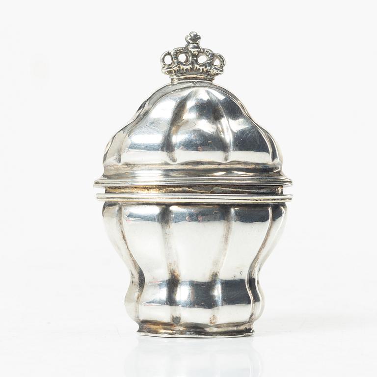 Rokoko, A Swedish silver box, mark of Lars Engström, Malmö, active 1753-1759 (1761).