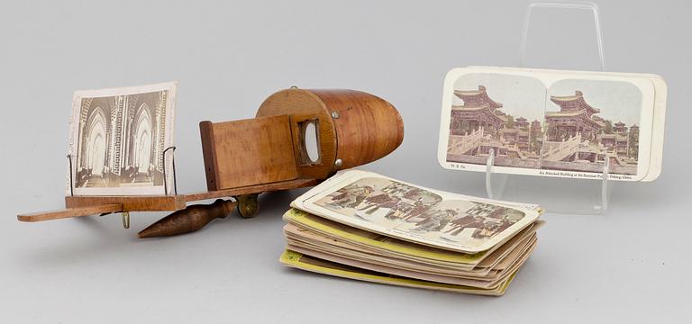 STEREOSKÅP samt BILDER. USA, sekelskiftet 1900.