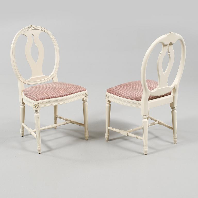 STOLAR, 6 st, gustaviansk stil, 1900-talets andra hälft.