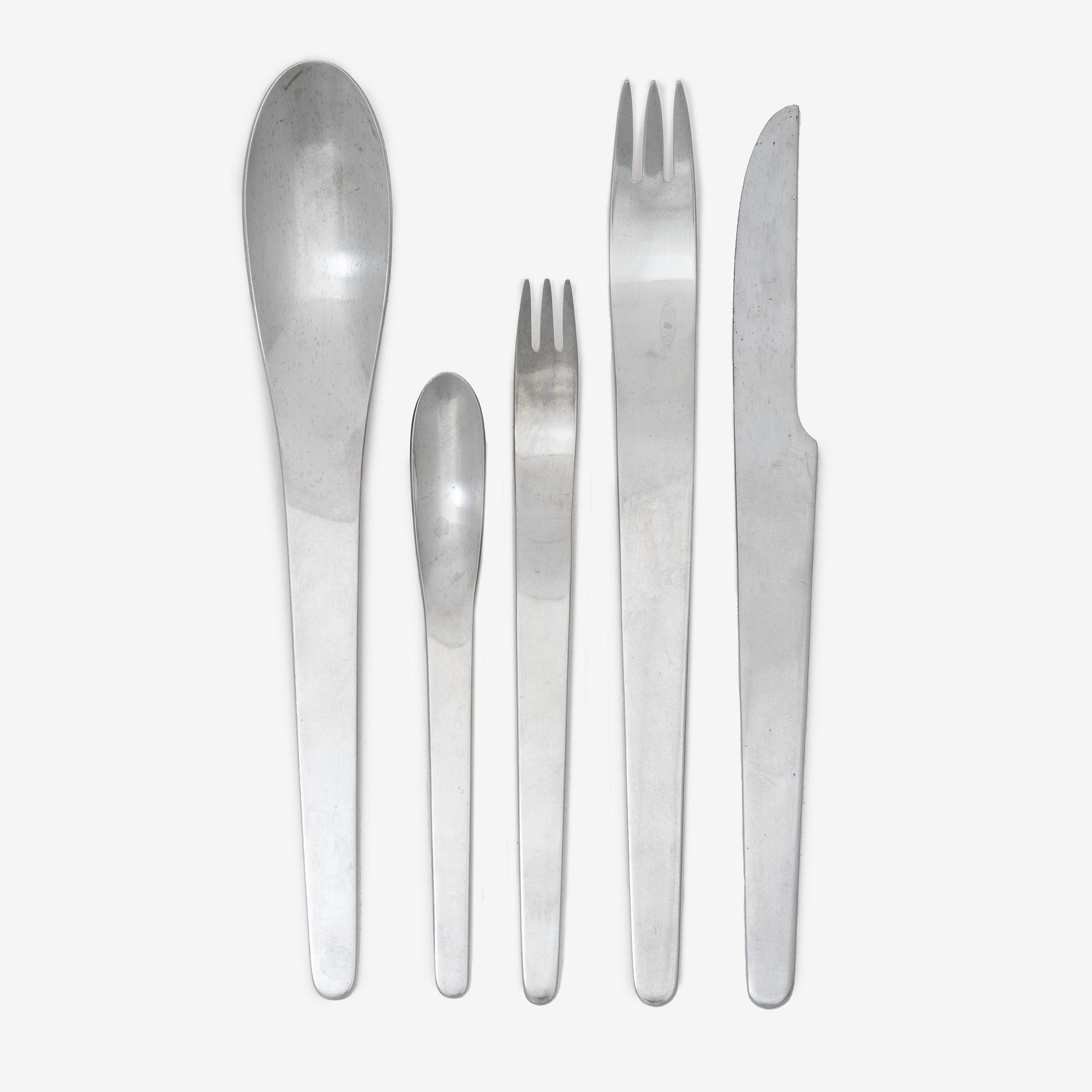 Arne Jacobsen, bestickservis, 32 delar, Georg Jensen, Danmark.