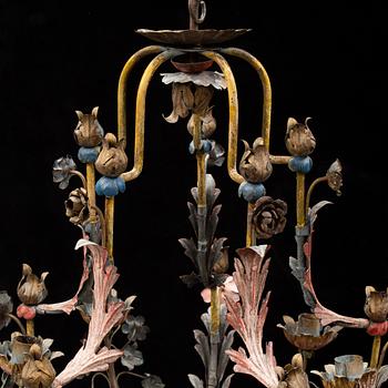 A 20th century rococo style chandelier.