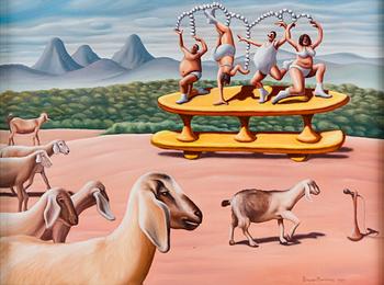 Bruno Maximus, "Kananmunaesitys lampaille (Eggshow for Sheep).