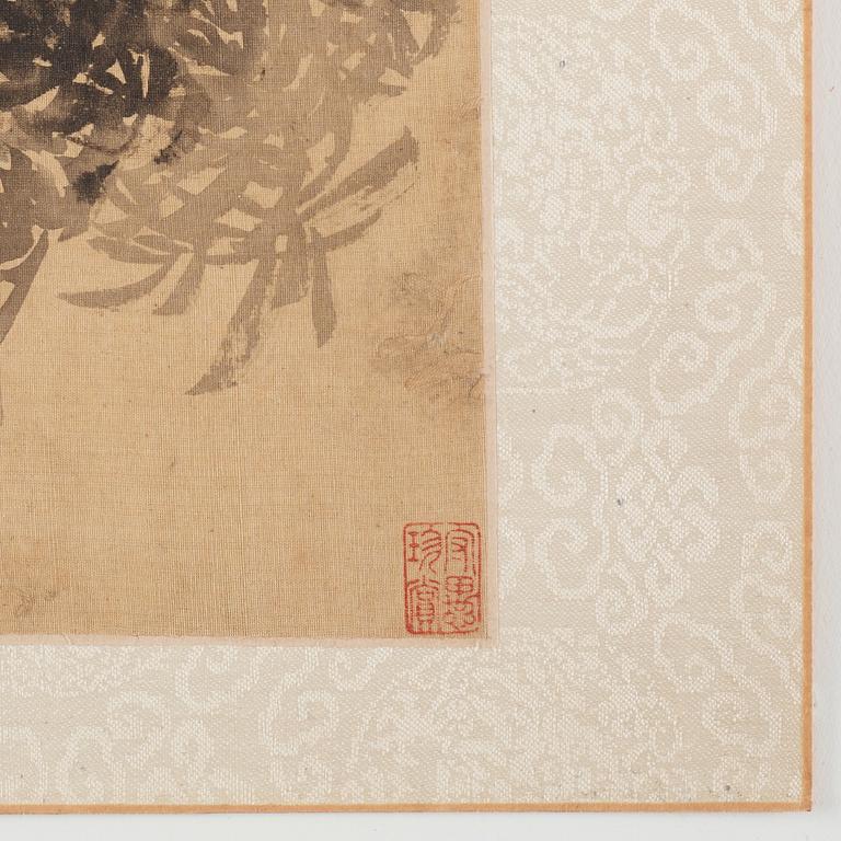 An album with 12 paintings by Qing dynasty artists, circa 1900. Attributed to Zhang Jian, Shou Ping, Yang Jin, after.