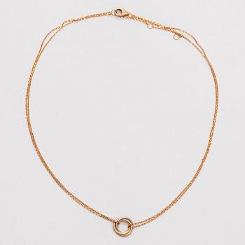 Cartier, halsband, "Trinity", modell mini, 18K guld i tre färger.