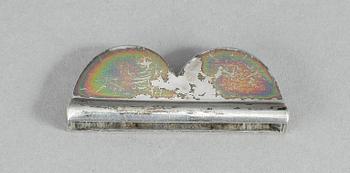 SAXFODRAL, Silver, 1800-tal. Otydliga stämplar. Tot vikt 20 gram.