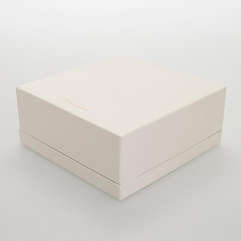 A set of three sterling silver and enamel bowls, maker's mark of A. Tillander, Turku 2005.