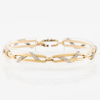 Armband, Engelbert, 18K guld och vitguld med briljantslipade diamanter.