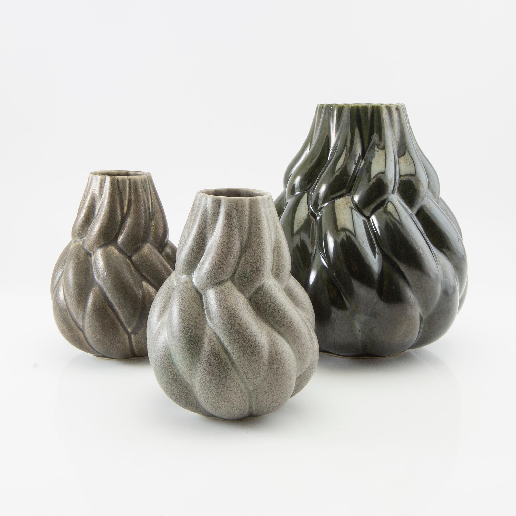 Lisa Hilland, Vases 3 pcs "Eda" for Mylhta 2000s.