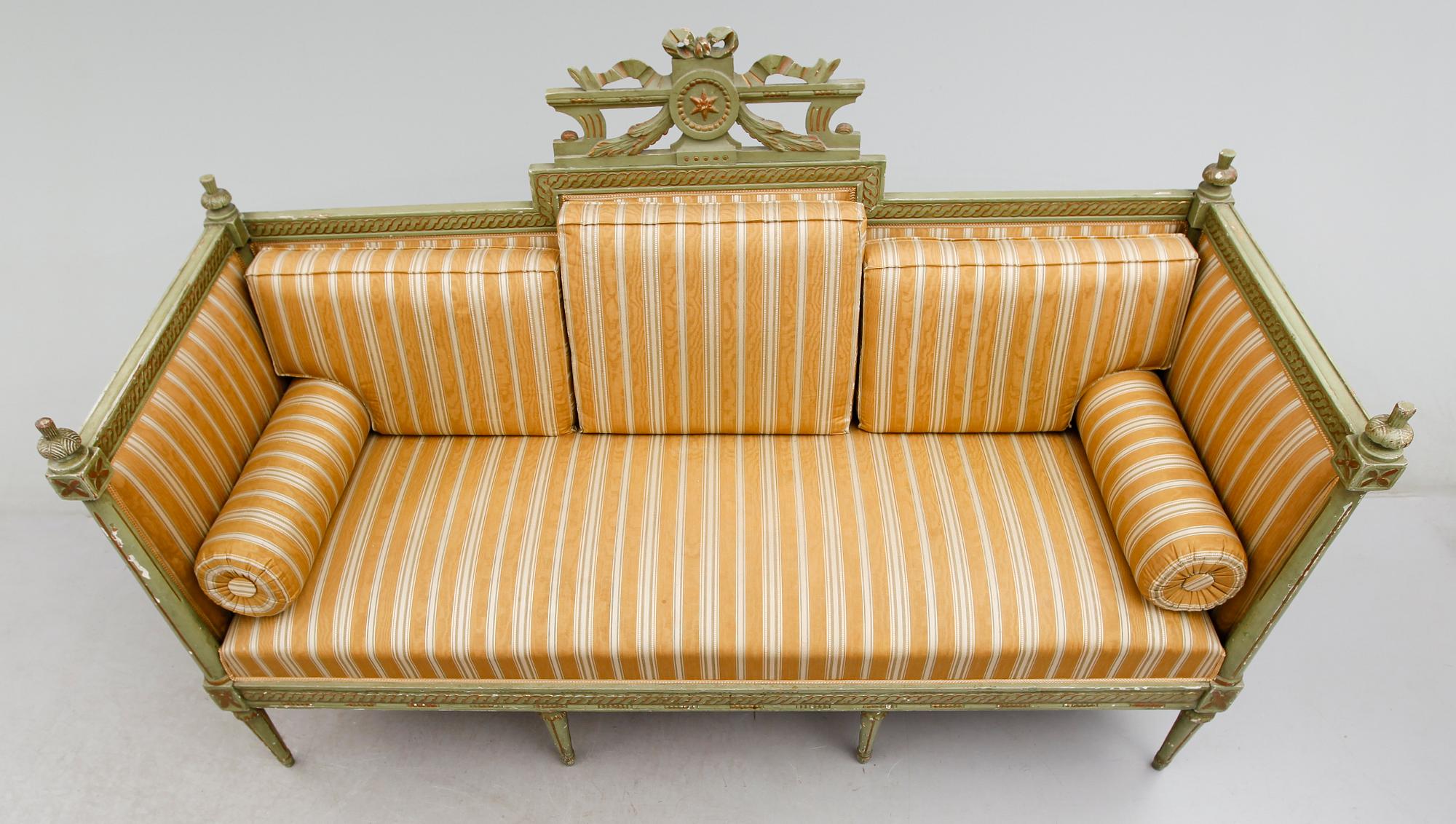 SOFFA, gustaviansk, 1700-talets slut.