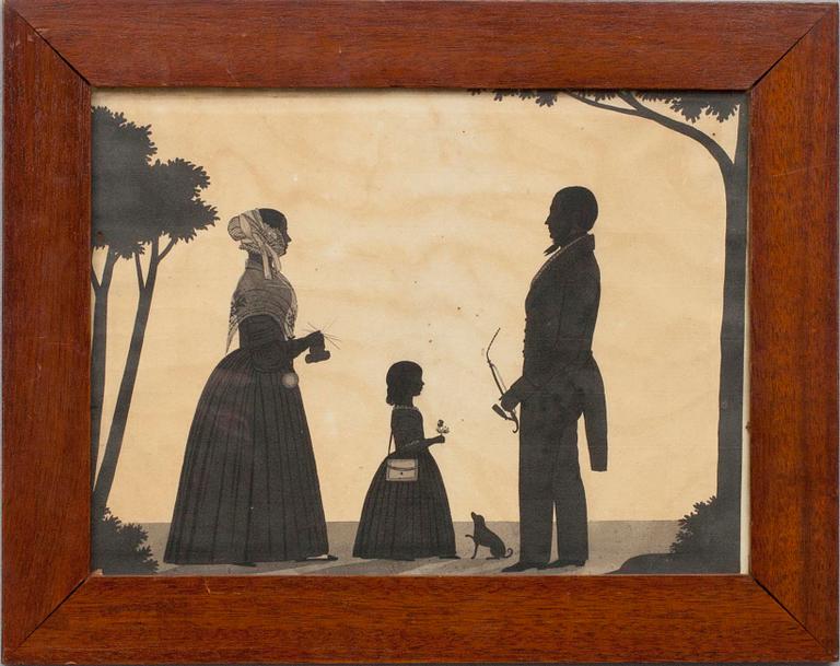 OKÄND KONSTNÄR, tuschteckning, empire, 1800-talets början.