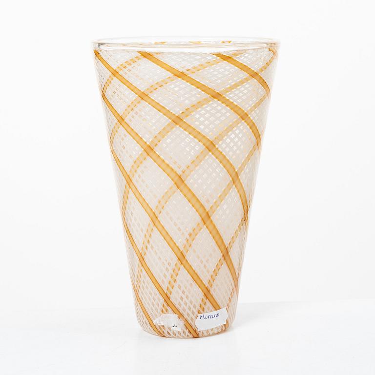 Dino Martens, vas, glas, "Reticello", Aureliano Toso, Murano, Italien.