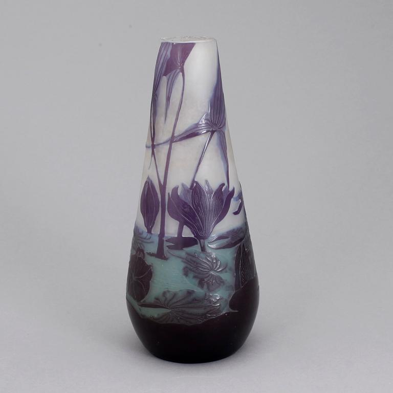 VAS, glas, Émile Gallé, Nancy Frankrike, jugend, tidigt 1900-tal.