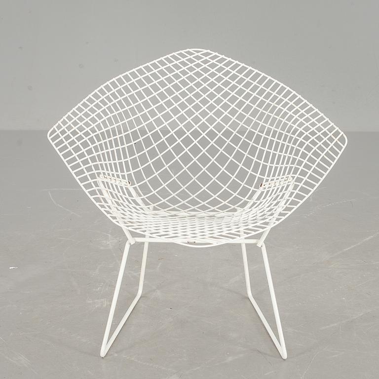 FÅTÖLJ, "Diamond chair", Harry Bertoia, Knoll, etikettmärkt.