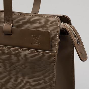 LOUIS VUITTON, Grey EPI leather 'croisette' MM.