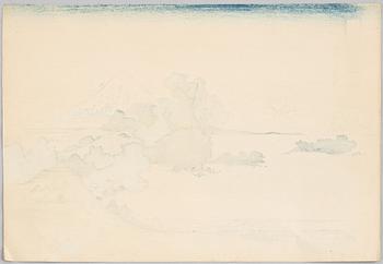Katsushika Hokusai, after, 'Shichirigahama in Sagami' and 'Tea Plantation at Katakura in Suruga', 20th century.