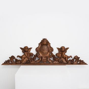 DÖRRÖVERSTYCKE, nyrokoko, 1800-talets slut.