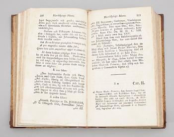 BOK, "Norrköpings Minne" I-II, av Hans Olof Sundelius, Norrköping 1798.