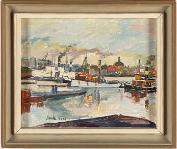 Erik Jerken, oil on canvas, signed and dated 1936.