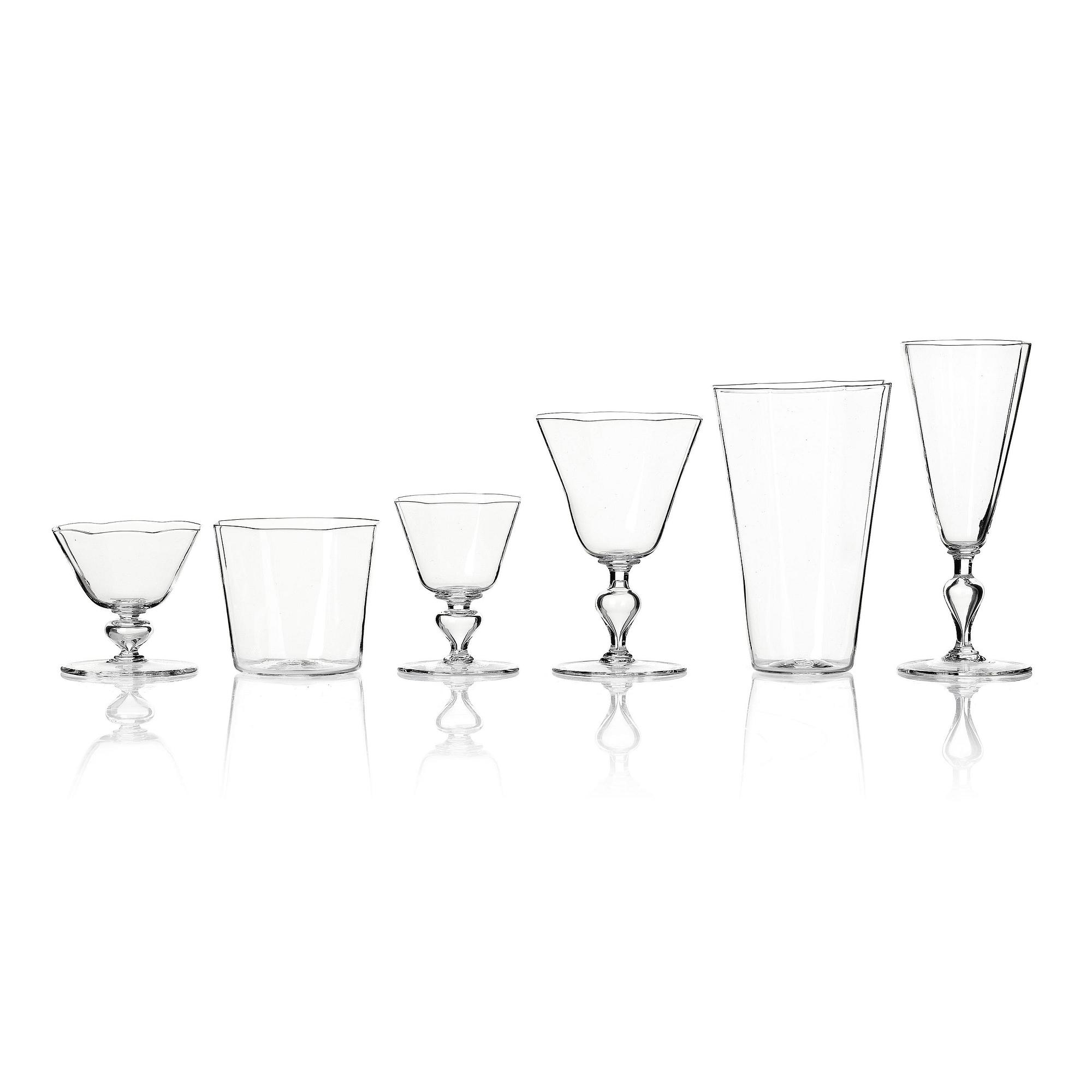 Josef Frank, a 60-piece glass service, Venini, Murano, for Firma Svenskt Tenn, post 1937.
