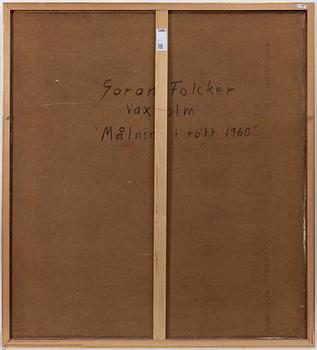 Göran Folcker, "Målning i rött 1960".