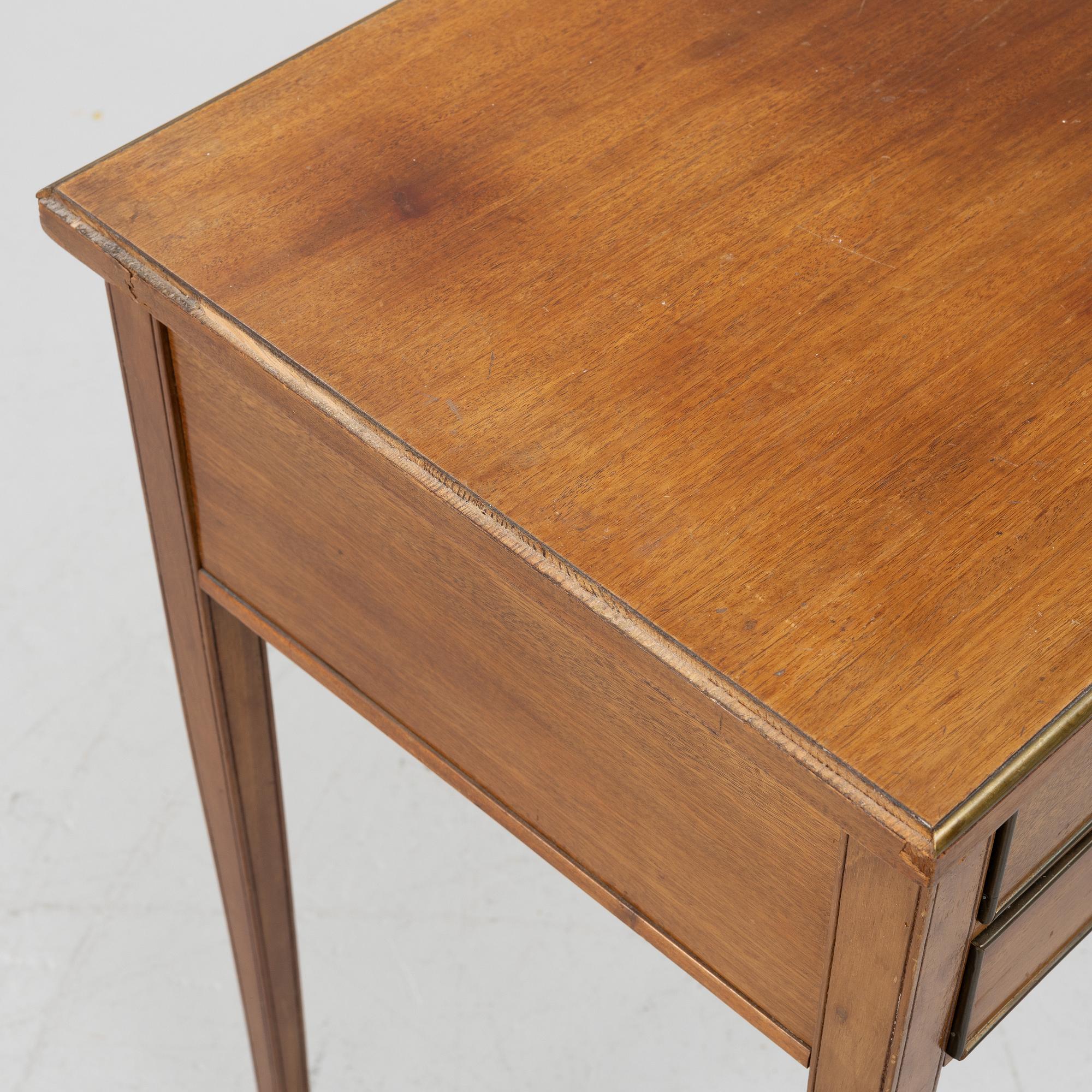 A Gustavian style table, 19th Century.