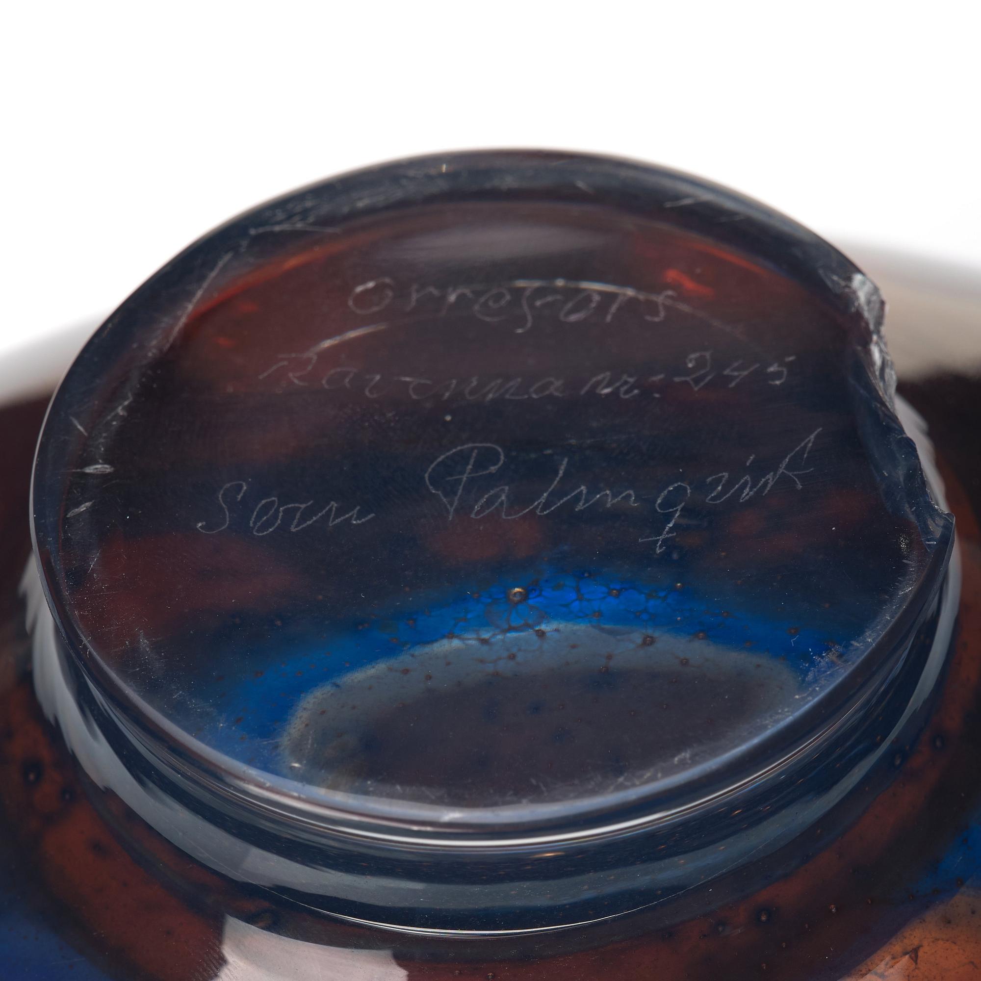 Sven Palmqvist, a "Ravenna" glass bowl, Orrefors 1952.