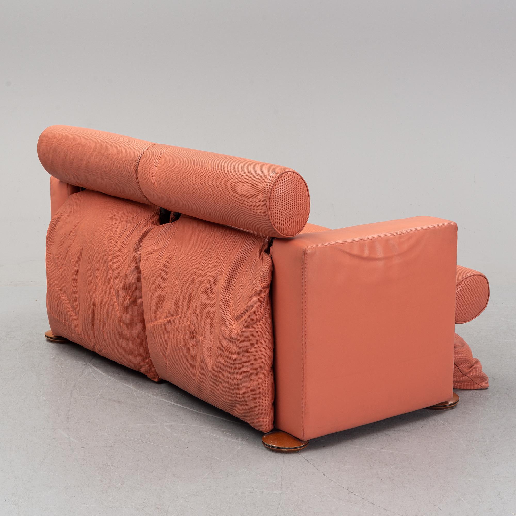 Gaetano Pesce, a leather sofa, Meritalia, Italy.