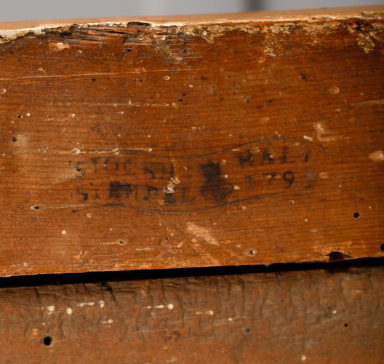 SPEGEL, gustaviansk, Carl Corssar, Stockholms Hallstämpel 179?.