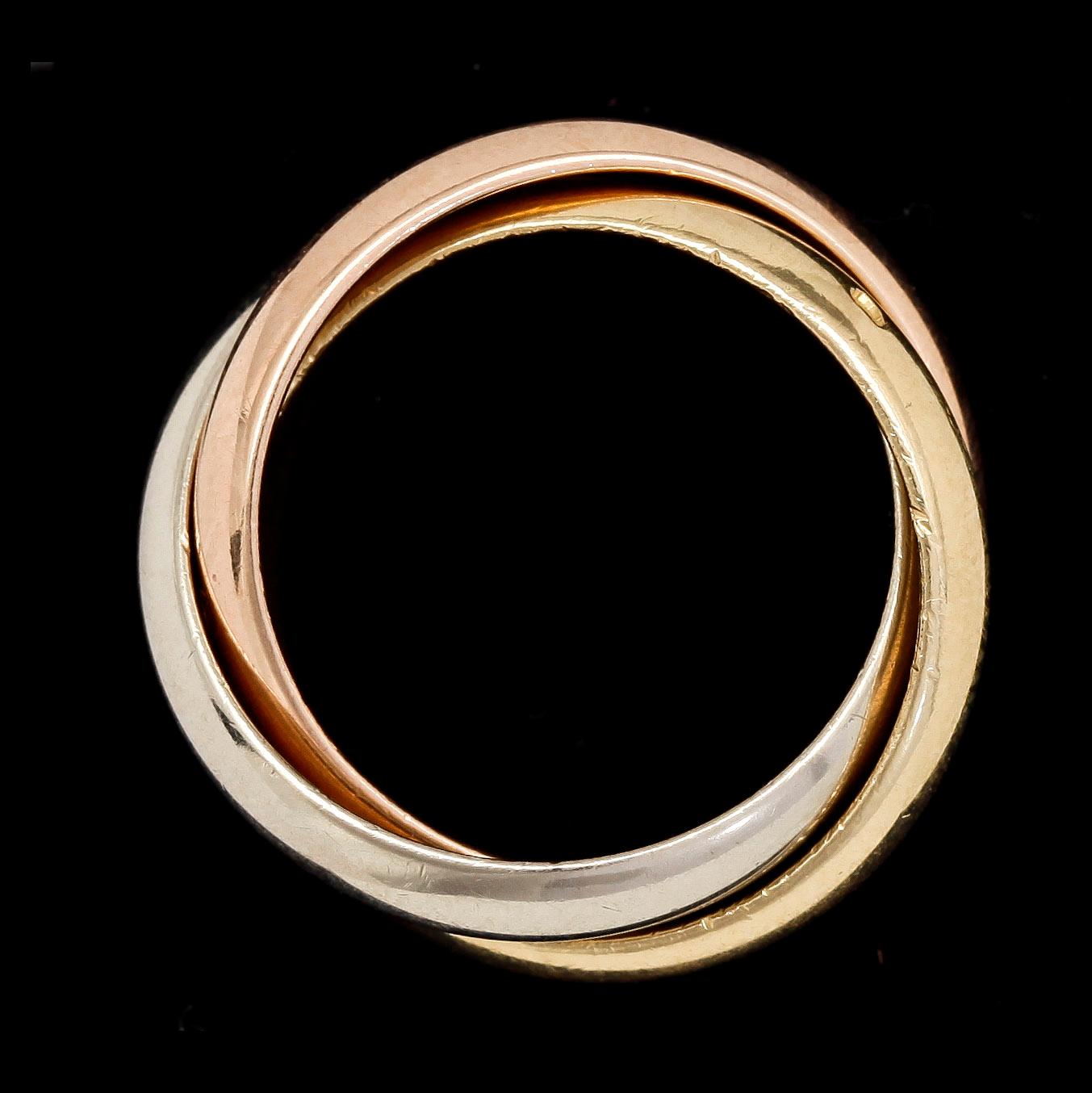 RING, CARTIER, Trinity, three colours of gold.