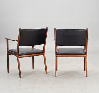 KARMSTOLAR, ett par, Ole Wanscher, Poul Jeppesen.