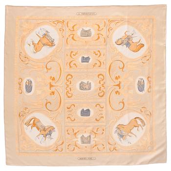 557. HERMÈS, silk scarf, "La Presentation".